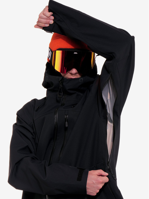 Horsefeathers Terra 3-vrstvová bunda - čierna veľkosť M Horsefeathers