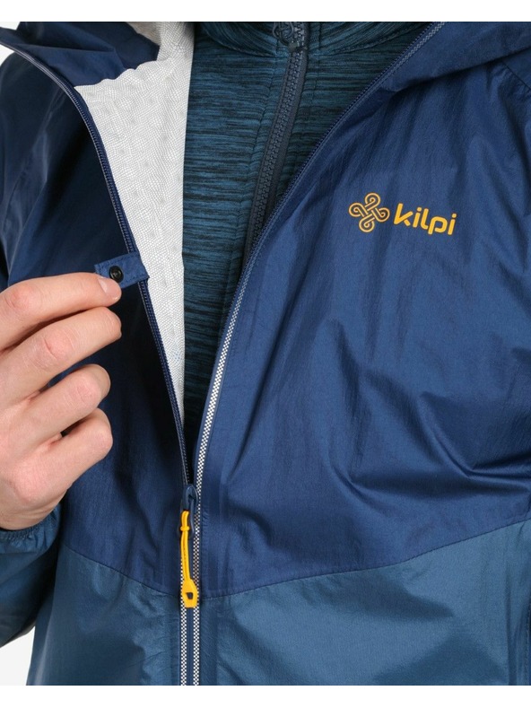 Kilpi Pánska outdoorová nepremokavá bunda Kilpi HURRICANE-M Tmavo modrá