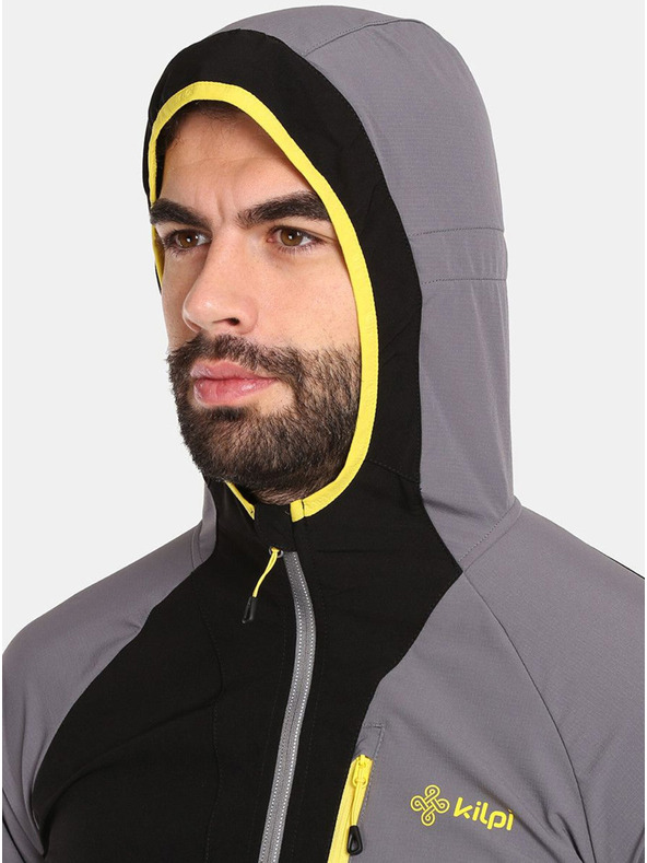 Kilpi Sivo-čierna pánska bežecká bunda Kilpi BALEO-M
