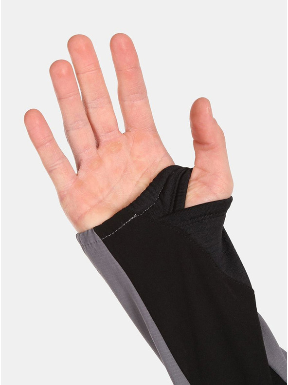 Kilpi Sivo-čierna pánska bežecká bunda Kilpi BALEO-M