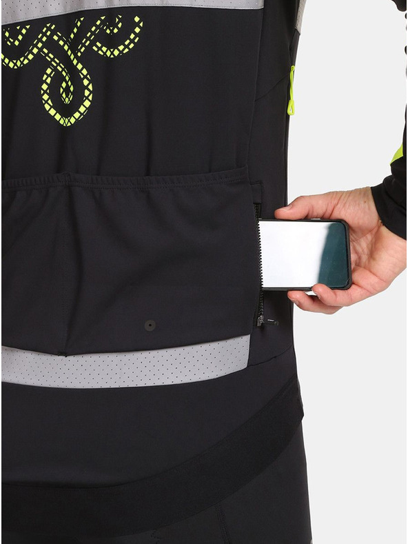 Kilpi Žlto-čierna pánska softshellová cyklistická bunda Kilpi NERETO-M