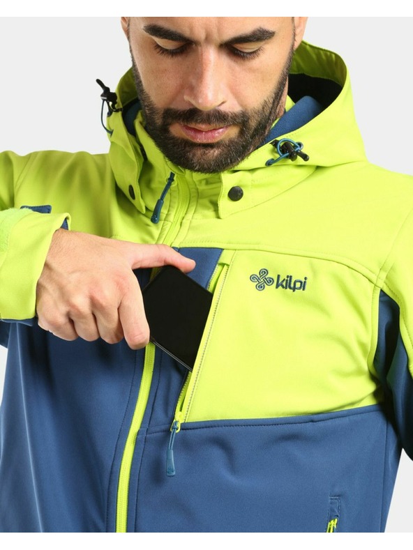Kilpi Pánska softshellová bunda Kilpi RAVIO-M Svetlo zelená