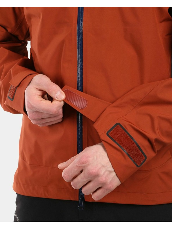 Kilpi Pánska hardshellová nepremokavá bunda Kilpi MAMBA-M Hnedá