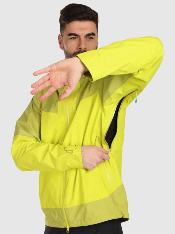 Kilpi Pánska hardshellová nepremokavá bunda Kilpi MAMBA-M Svetlozelená