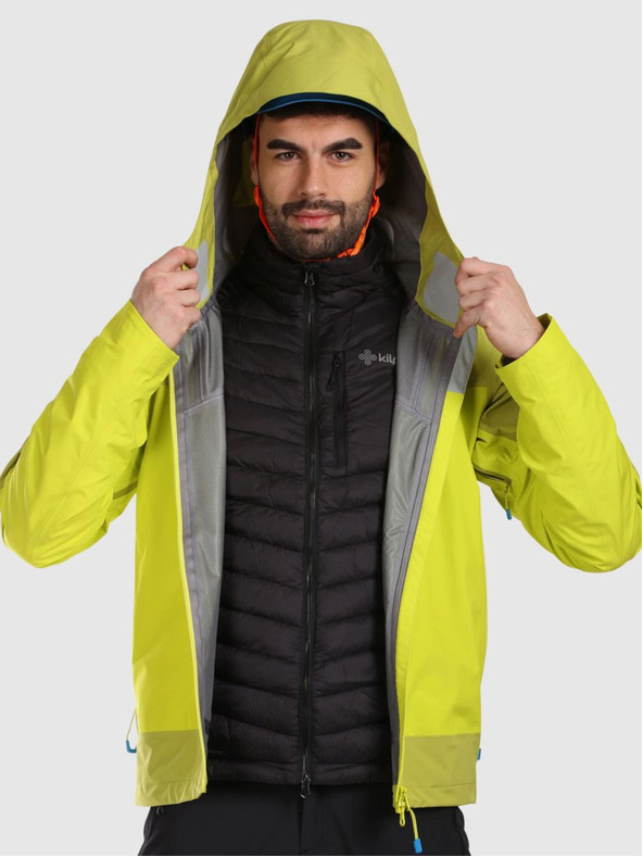 Kilpi Pánska hardshellová nepremokavá bunda Kilpi MAMBA-M Svetlozelená