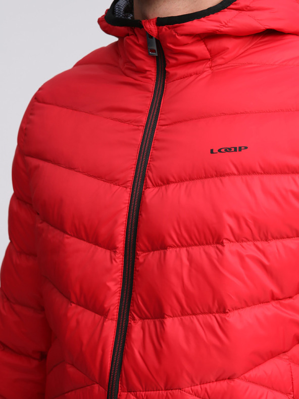 Loap Červená pánska páperová bunda LOAP IPALO