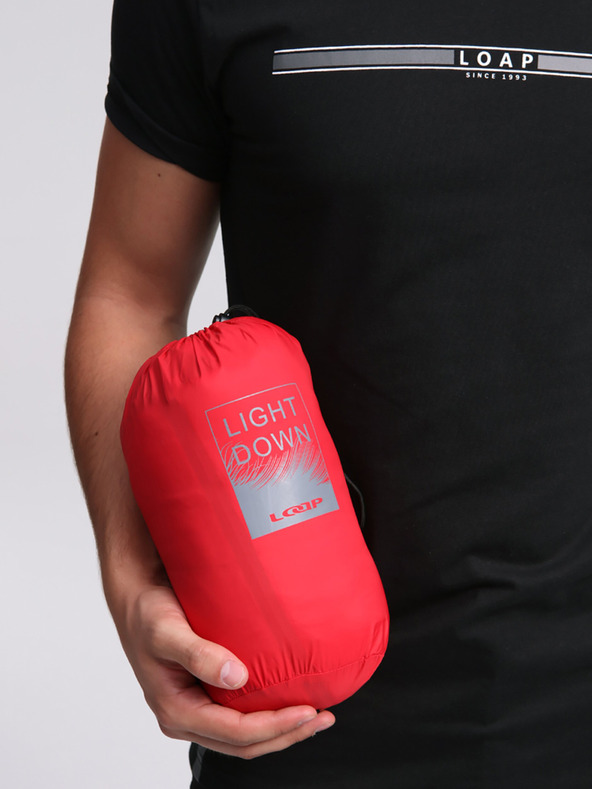 Loap Červená pánska páperová bunda LOAP IPALO