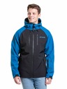Meatfly Meatfly pánska softshell bunda Rasmussen Ocean Blue/Black | Čierna | Veľkosť