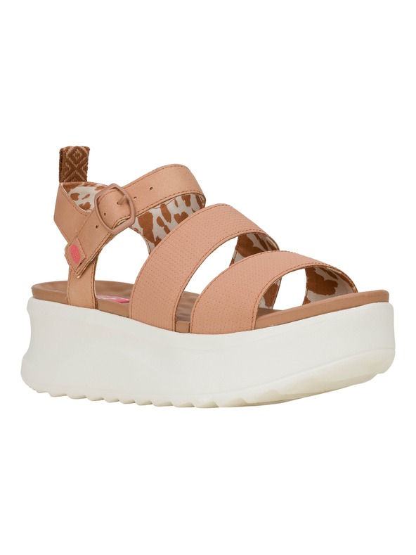 Hey Dude Dámske ružové sandále na platforme Hey Dude