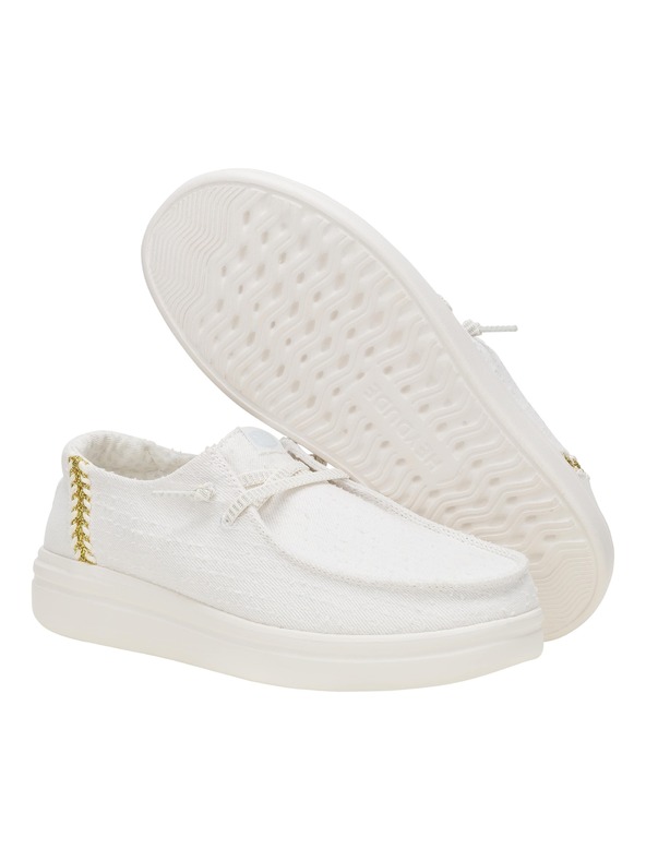 Hey Dude Dámske biele slip on tenisky Hey Dude