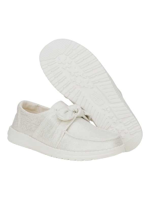 Hey Dude Dámske strieborné slip on tenisky Hey Dude