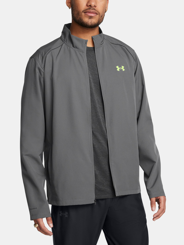 Under Armour Pánska bunda Under Armour UA Launch Jacket-GRY