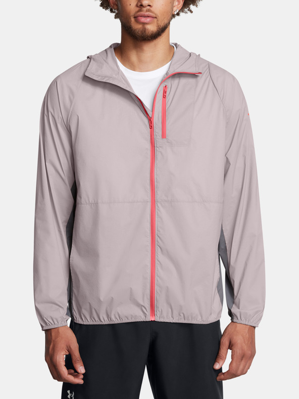 Under Armour Pánska bunda Under Armour LAUNCH LIGHTWEIGHT JKT-GRY