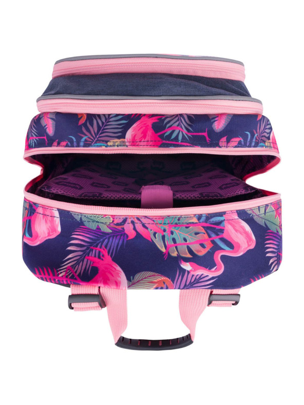 BAAGL  Modrý školský batoh core flamingo Baagl