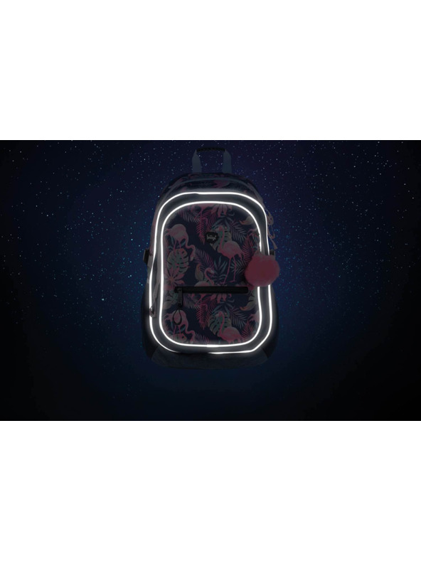 BAAGL  Modrý školský batoh core flamingo Baagl