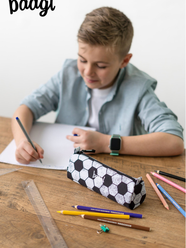 BAAGL  Čierny študentský kufrík Baagl Goal