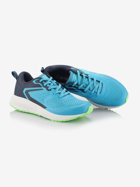 ALPINE PRO Športová bežecká obuv s antibakteriálnou vložkou ALPINE PRO NAREME neon atomic blue