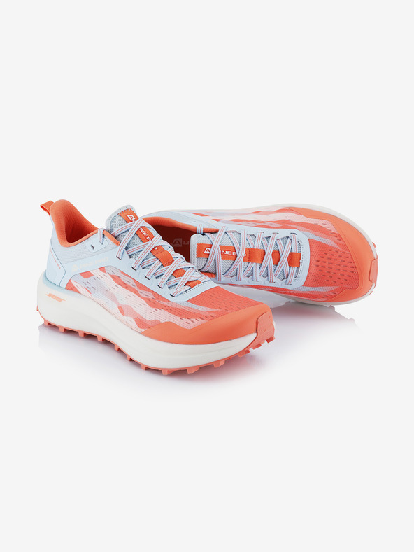 ALPINE PRO Bežecká obuv s antibakteriálnou stielkou ALPINE PRO GESE neon salmon