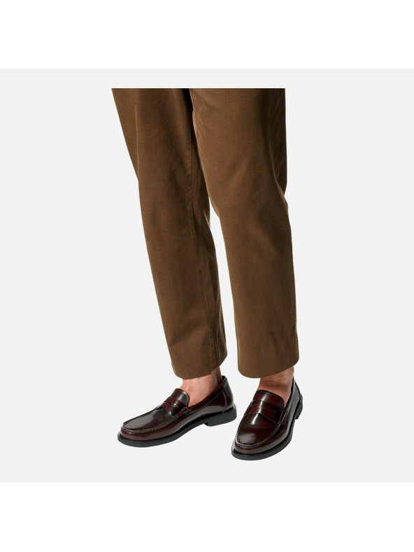 Geox Tmavohnedé pánske mokasíny Geox Recanati