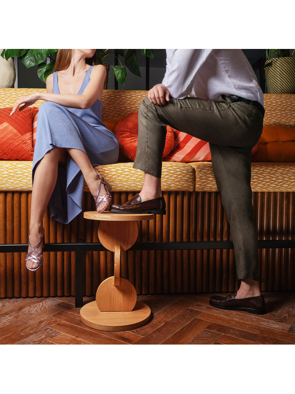 Geox Tmavohnedé pánske mokasíny Geox Recanati