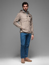 Ombre Clothing Pánska ľahká farebná športová bunda s fleecom Ombre Clothing
