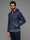 Ombre Clothing Pánska ľahká farebná športová bunda s fleecom Ombre Clothing