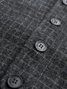 Ombre Clothing Pánska vesta z vlnenej zmesi s kockovanými chlopňami Ombre Clothing