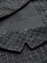 Ombre Clothing Pánska vesta z vlnenej zmesi s kockovanými chlopňami Ombre Clothing