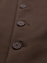 Ombre Clothing Pánska štruktúrovaná pletená vesta na mieru s chlopňami Ombre Clothing