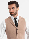 Ombre Clothing Priľnavá elegantná pánska vesta s elastanom a chlopňami Ombre Clothing