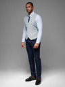 Ombre Clothing Pánska štruktúrovaná vesta na mieru s vreckami Ombre Clothing