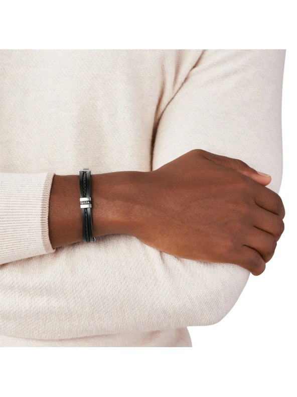 Fossil Pánsky kožený náramok Fossil