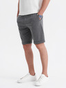 Ombre Clothing Pánske štruktúrované pletené kraťasy s elastickým pásom Ombre Clothing