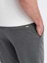 Ombre Clothing Pánske štruktúrované pletené kraťasy s elastickým pásom Ombre Clothing