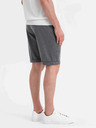 Ombre Clothing Pánske štruktúrované pletené kraťasy s elastickým pásom Ombre Clothing