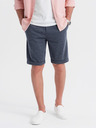 Ombre Clothing Pánske štruktúrované pletené šortky s pružným pásom Ombre Clothing