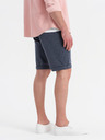 Ombre Clothing Pánske štruktúrované pletené šortky s pružným pásom Ombre Clothing