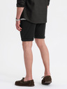 Ombre Clothing Pánske pletené šortky so zahrnutými nohavicami Ombre Clothing