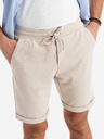 Ombre Clothing Pánske pletené šortky so zahrnutými nohavicami Ombre Clothing