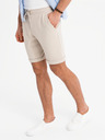 Ombre Clothing Pánske pletené šortky so zahrnutými nohavicami Ombre Clothing