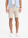 Ombre Clothing Pánske pletené šortky so zahrnutými nohavicami Ombre Clothing