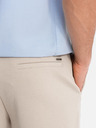 Ombre Clothing Pánske pletené šortky so zahrnutými nohavicami Ombre Clothing