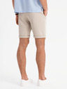 Ombre Clothing Pánske pletené šortky so zahrnutými nohavicami Ombre Clothing