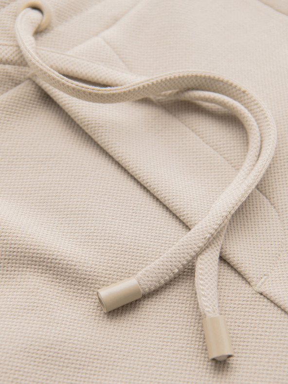 Ombre Clothing Pánske pletené šortky so zahrnutými nohavicami Ombre Clothing