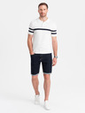 Ombre Clothing Pánske džínsové šortky so zahrnutými nohavicami Ombre Clothing