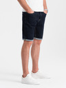Ombre Clothing Pánske džínsové šortky so zahrnutými nohavicami Ombre Clothing