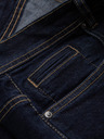 Ombre Clothing Pánske džínsové šortky so zahrnutými nohavicami Ombre Clothing