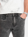 Ombre Clothing Pánske džínsové šortky so zahrnutými nohavicami Ombre Clothing