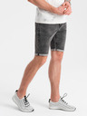 Ombre Clothing Pánske džínsové šortky so zahrnutými nohavicami Ombre Clothing