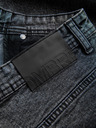 Ombre Clothing Pánske džínsové šortky so zahrnutými nohavicami Ombre Clothing